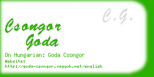 csongor goda business card